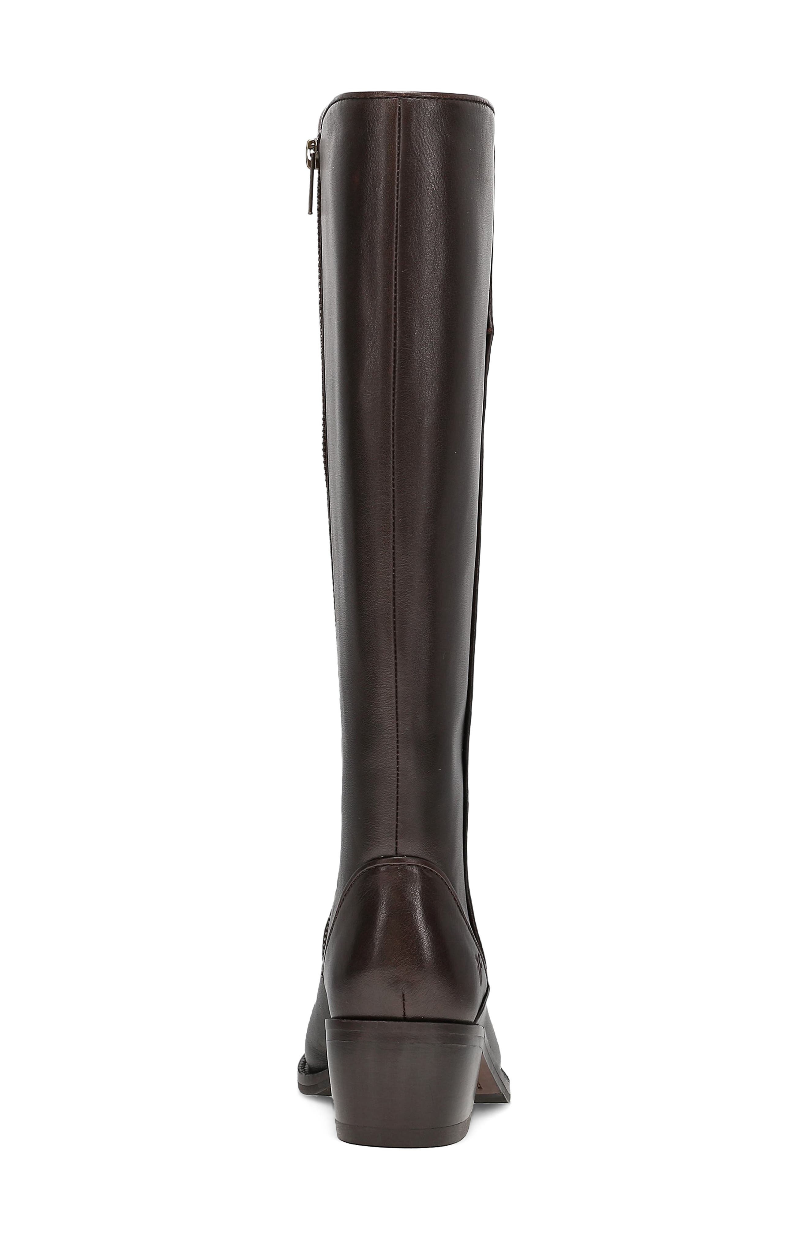 Carson 2 Piping Knee High Boot, Alternate, color, DARK BROWN