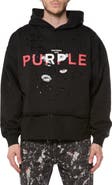 PURPLE BRAND Double Layer Graphic Hoodie