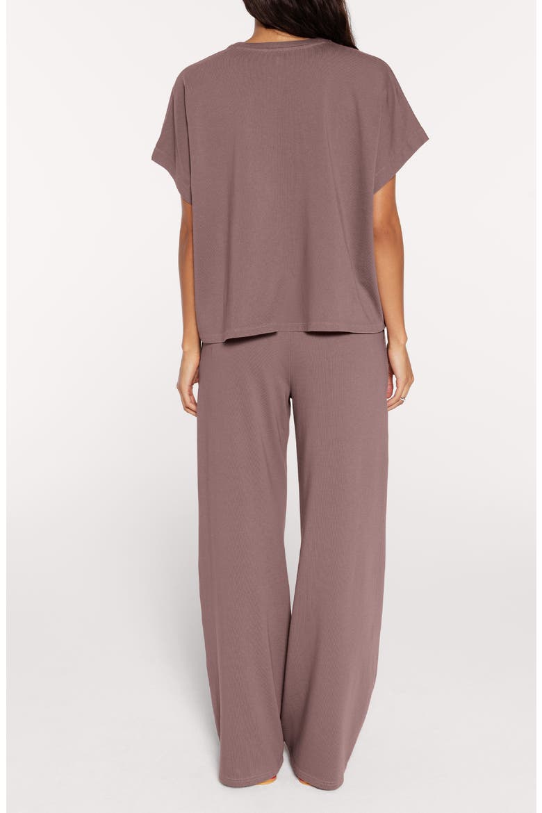 Muscle T-Shirt & Sweatpants Set, Alternate, color, COCOA