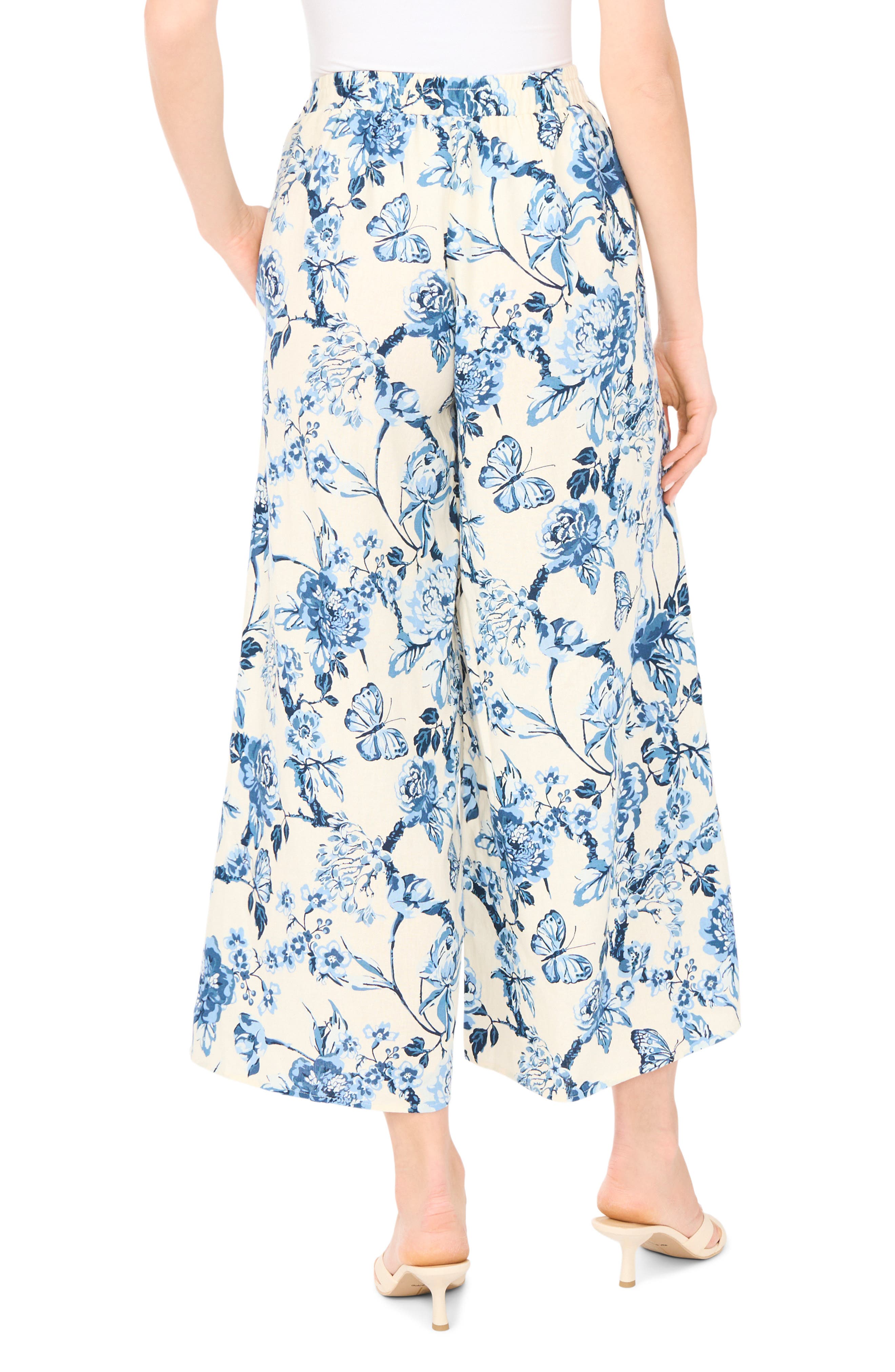 Drawstring Crop Wide Leg Pants - image 2