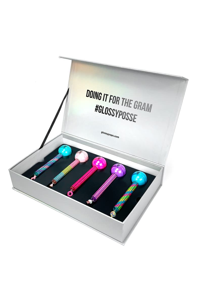 Glossy Pops 5-Pack Lip Balm & Lip Gloss Set, Alternate, color,