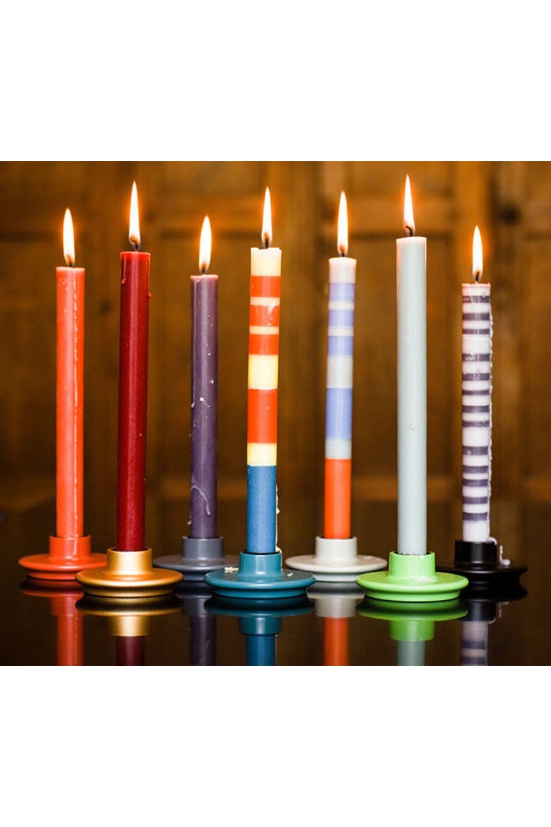 Mixed Pack of all 3 Stripes Dinner Candles - Set of 3, Alternate, color, Multi 1