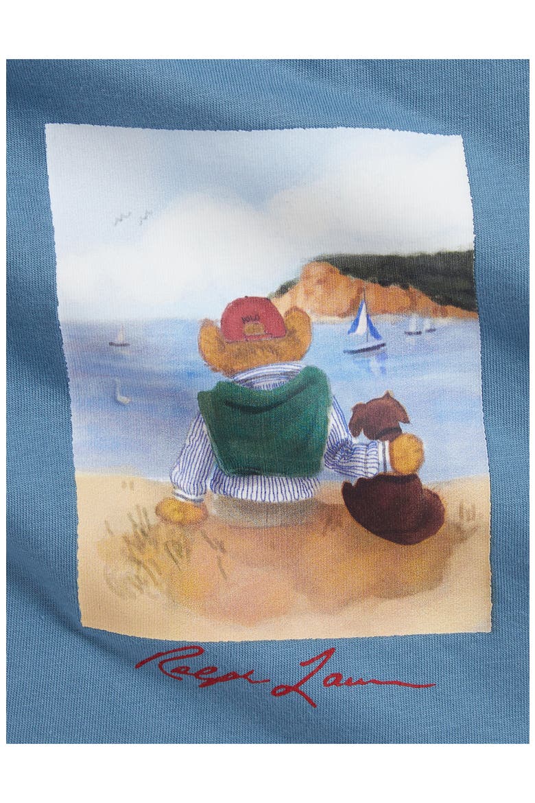 Beach Bear Cotton Graphic T-Shirt, Alternate, color, BEAR CAMP BLUE