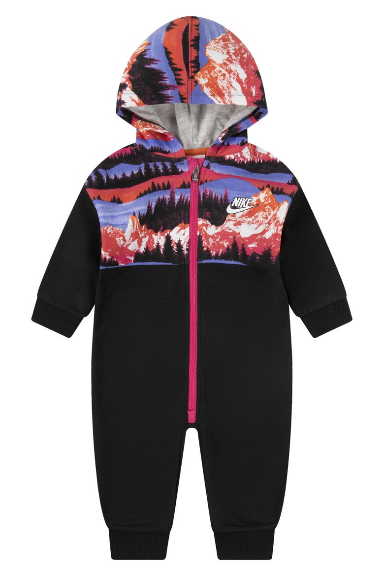 Snowday Hooded Coverall, Main, color, BLACK