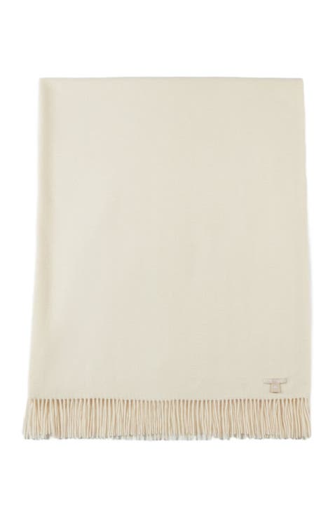 Large Blanket With Fringe