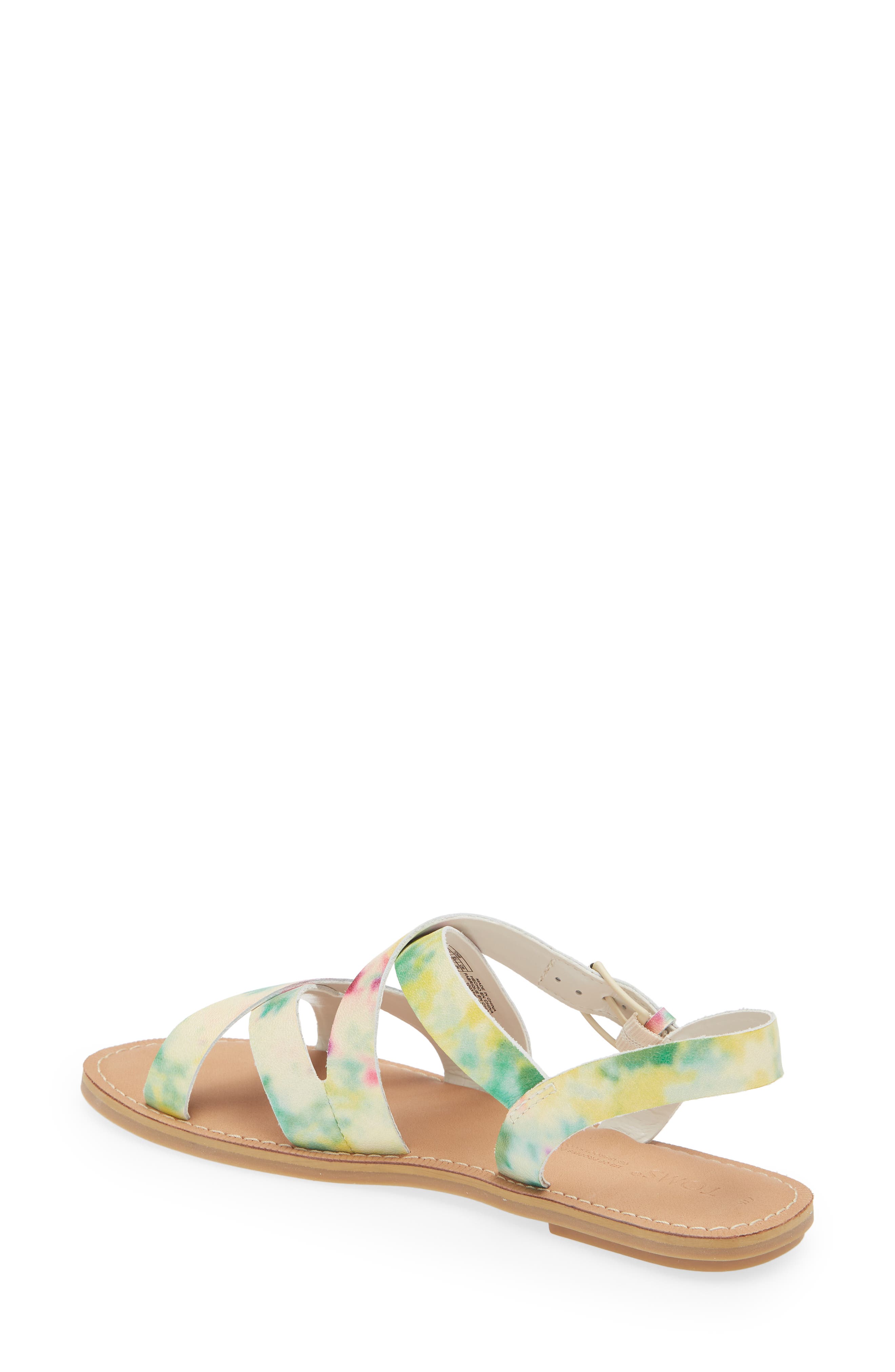 TOMS Sicily Flat Sandal, Alternate, color, Multi-Color