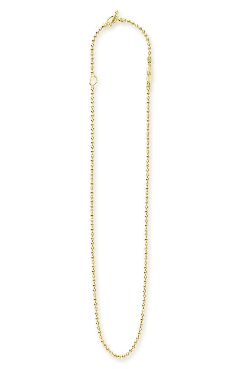 LAGOS Signature Caviar Ball Chain Necklace, Main, color, 