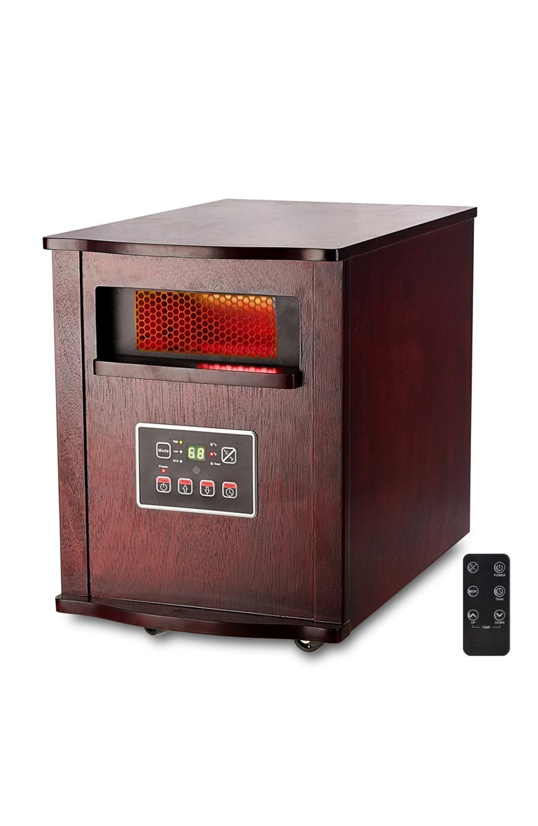 Optimus Infrared Quartz Heater With Remote, Main, color, Brown