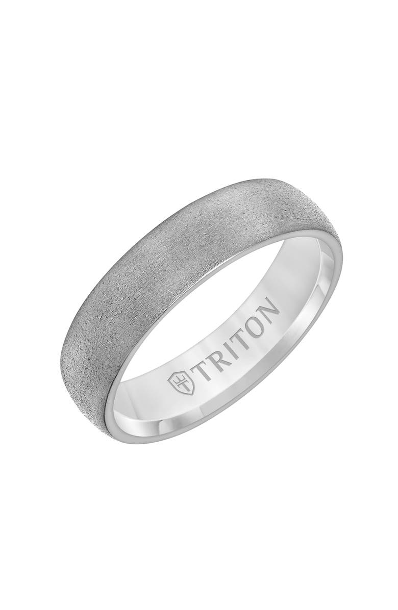 Triton 6MM Tantalum Ring with Brush Finish and Dome Edge, Main, color, 