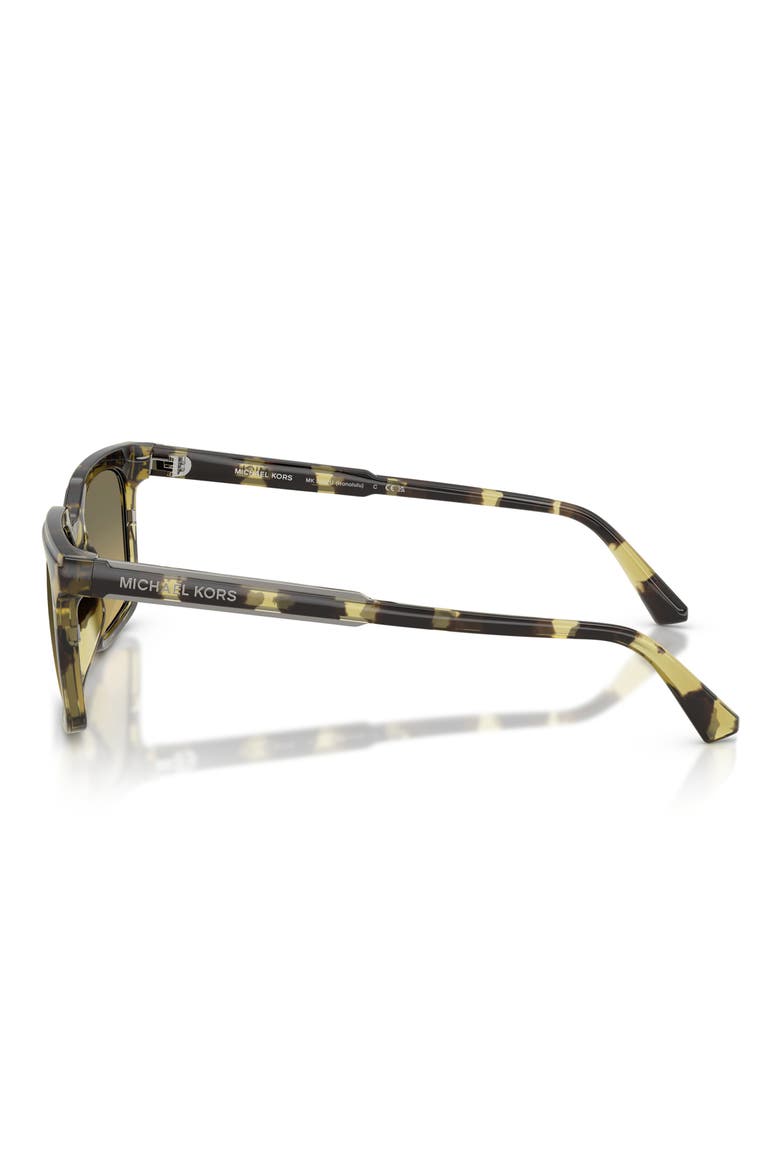 Honolulu 55mm Gradient Square Sunglasses, Alternate, color, OLIVE TORTOISE / OLIVE