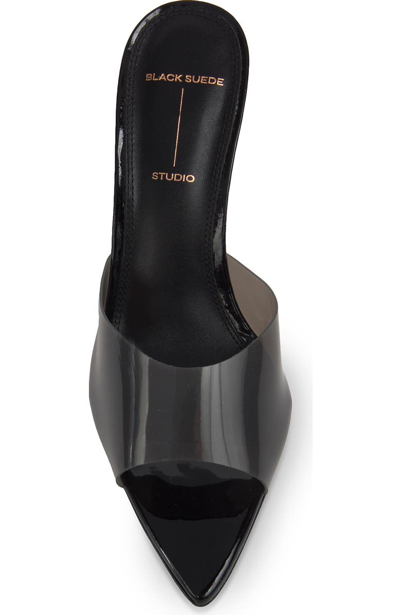 BLACK SUEDE STUDIO Belle Open Toe Pump, Alternate, color,