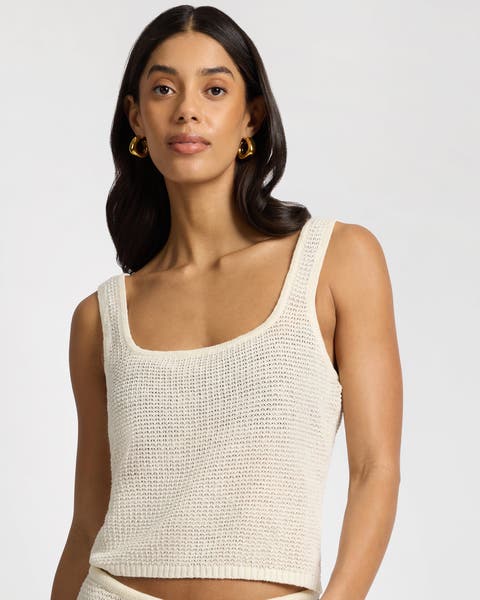 Knit Square Neck Tank Top