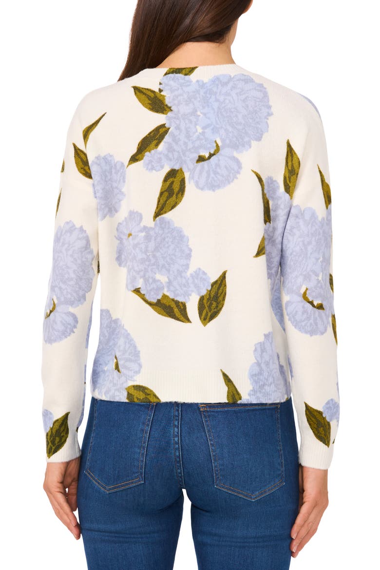 Hydrangea Sweater, Alternate, color, NEW IVORY