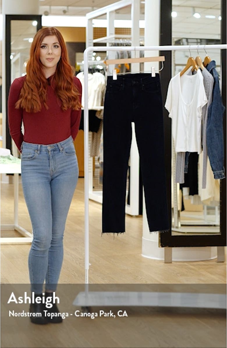 The Dazzler Mid Rise Ankle Fray Jeans