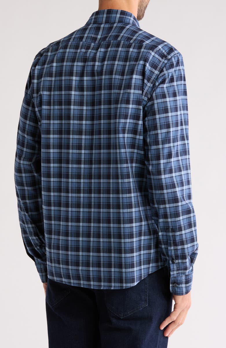 BOSS Liam Kent Button-Up Shirt, Alternate, color, Navy