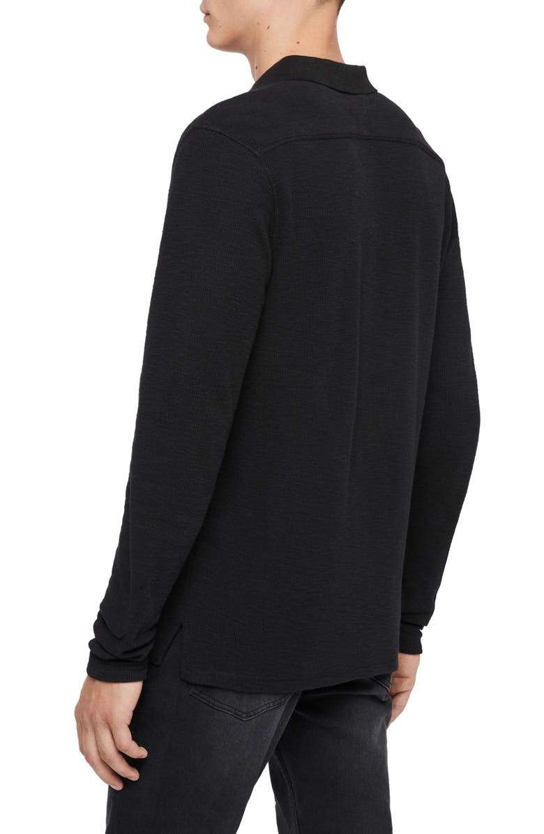 AllSaints Muse Long Sleeve Thermal Henley, Alternate, color,
