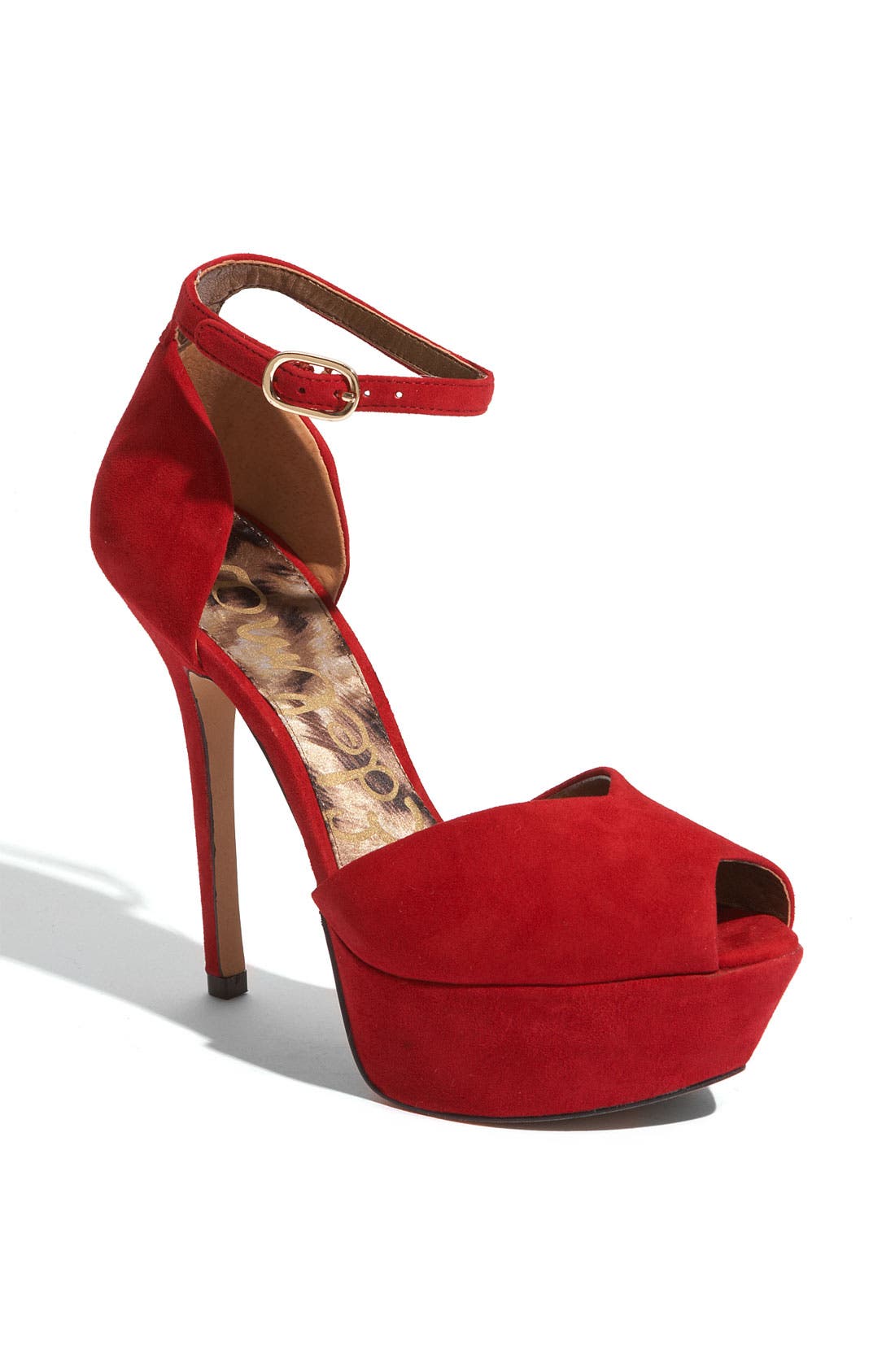 'Marina' Pump, Main, color, RUBY RED SUEDE