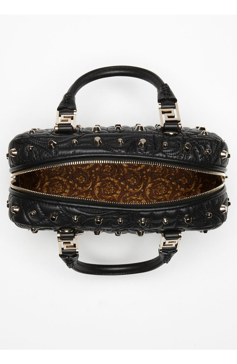 Versace 'Vanitas - Small' Leather Satchel, Alternate, color,