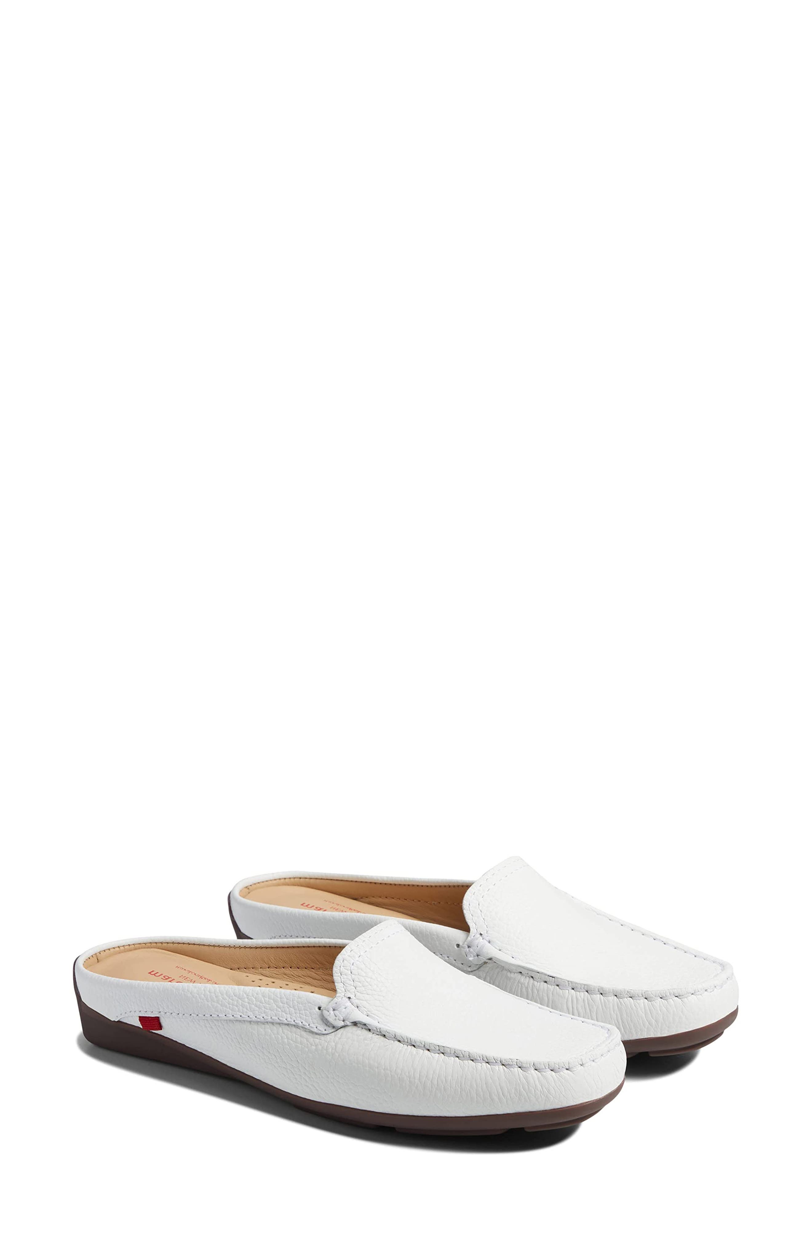 Briarwood Court Leather Mule, Alternate, color, WHITE GRAINY