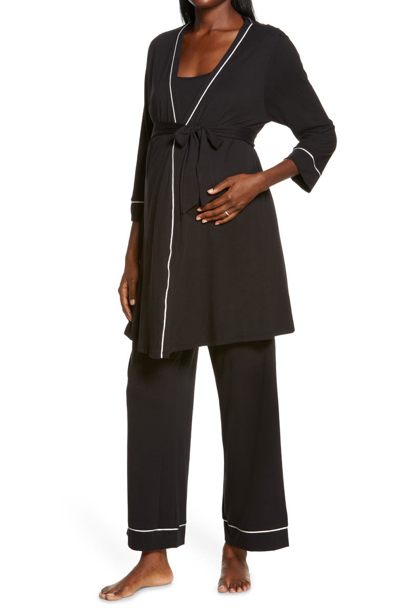 Cosabella Bella 3-Piece Maternity Pajamas, Main, color,