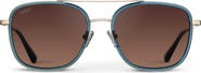 WMP Eyewear Gia - 54mm Oversized Square Aviator Polarized Sunglasses
