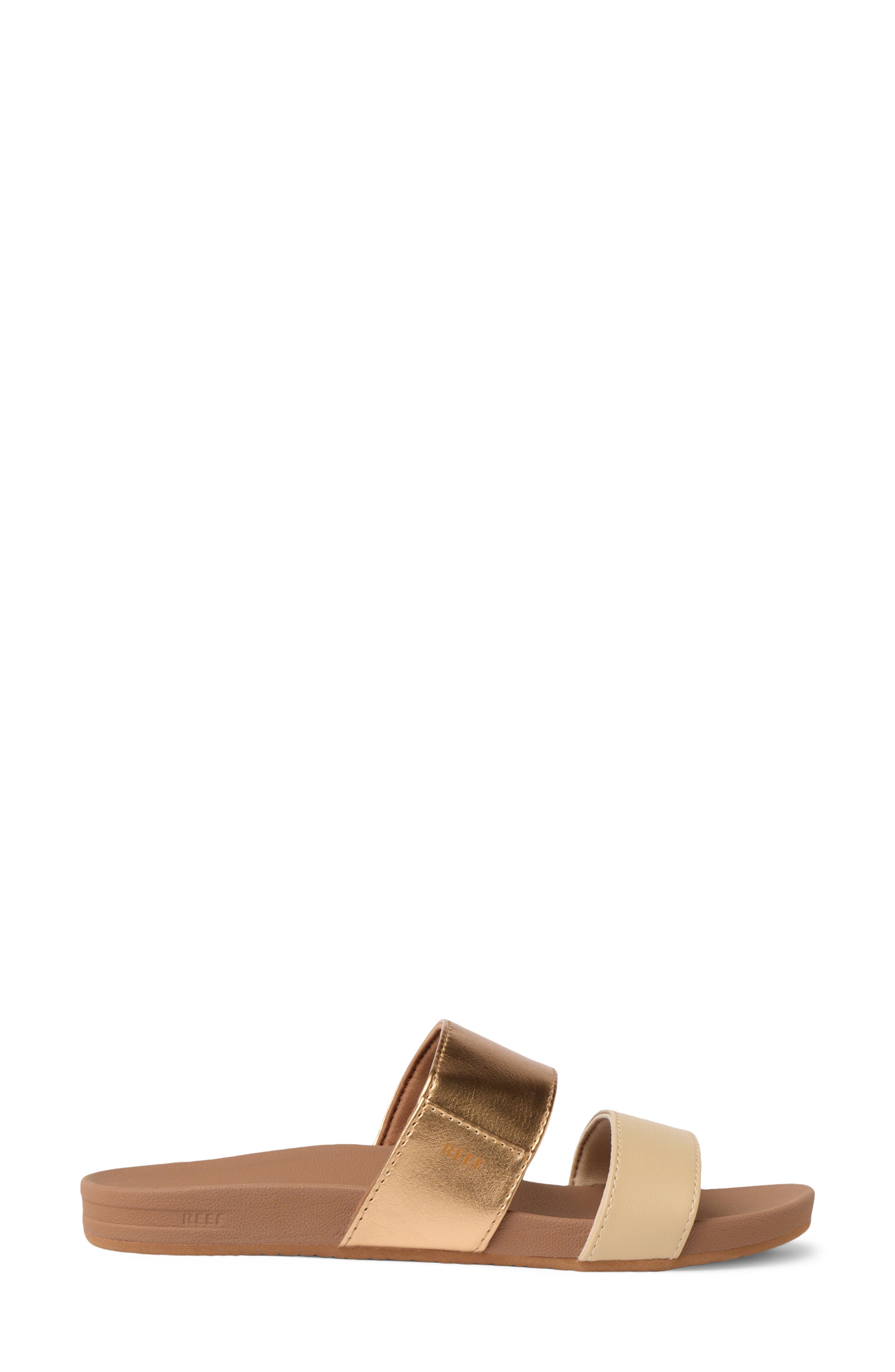 Kaia Band Slide Sandal, Alternate, color, BRONZE/ WARM SAND DUO