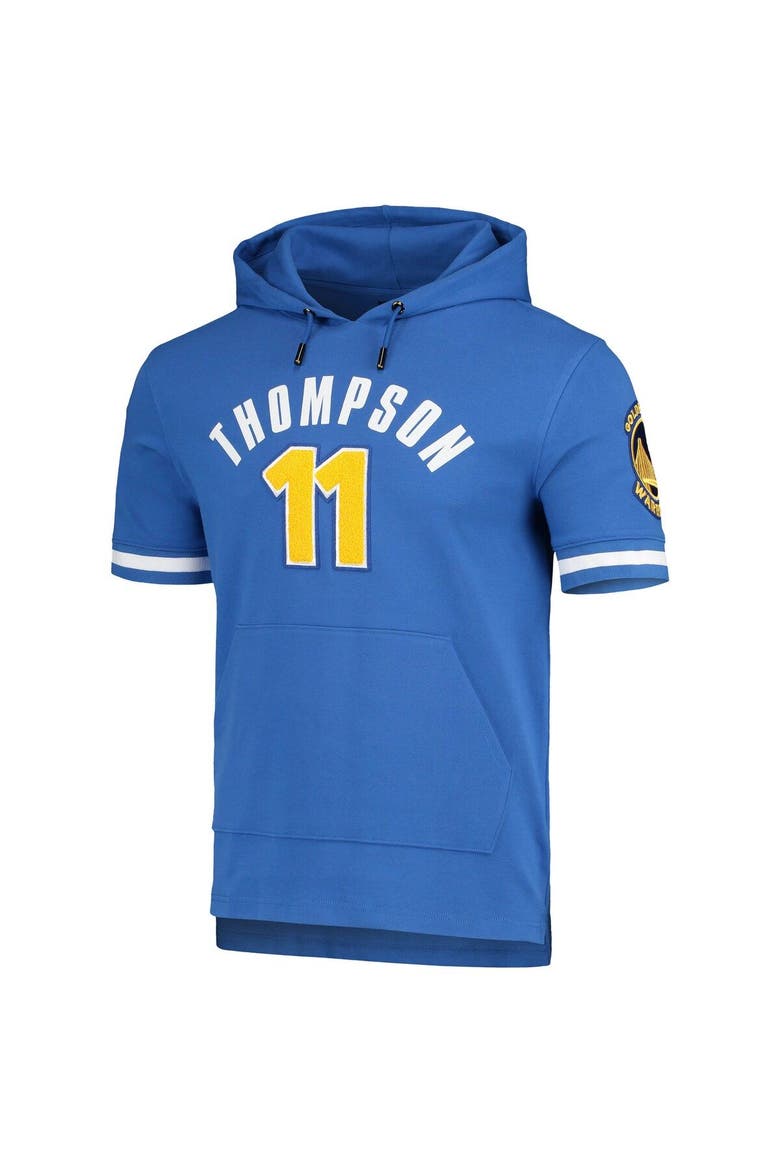 Men's Pro Standard Klay Thompson Royal Golden State Warriors Name & Number Short Sleeve Pullover Hoodie, Alternate, color, Royal