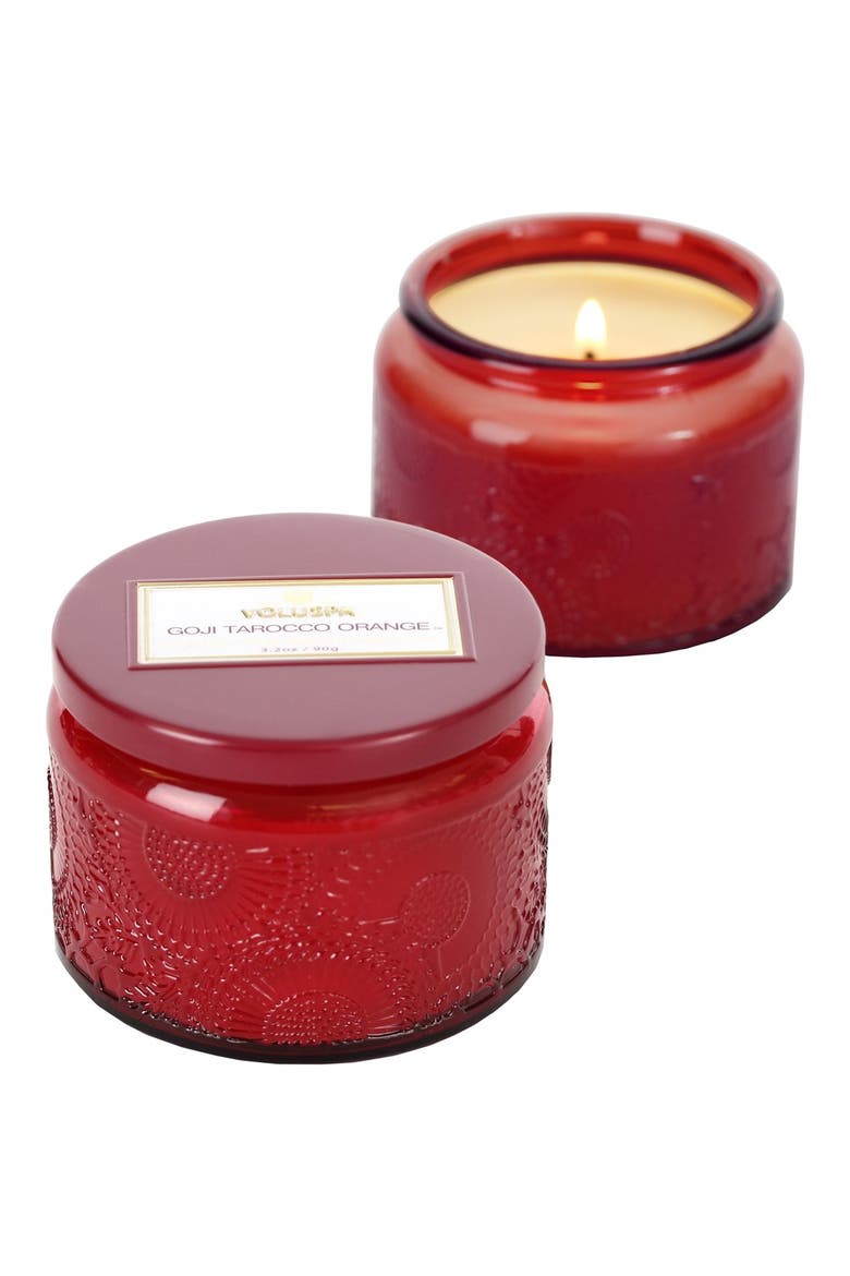 'Japonica - Goji Tarocco Orange' Petite Colored Jar Candle, Main, color, NO COLOR