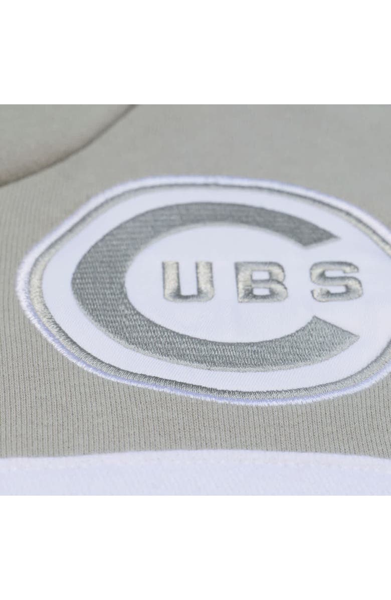 Mitchell & Ness Men's Mitchell & Ness  Gray Chicago Cubs Cooperstown Collection Thunderstorm Head Coach Hoodie, Alternate, color, Gray