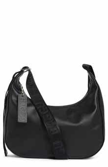Baggu Medium Recycled Leather Crescent Shoulder Bag