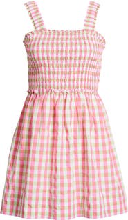 Lilly Pulitzer® Hadly Check Print Skirted Romper