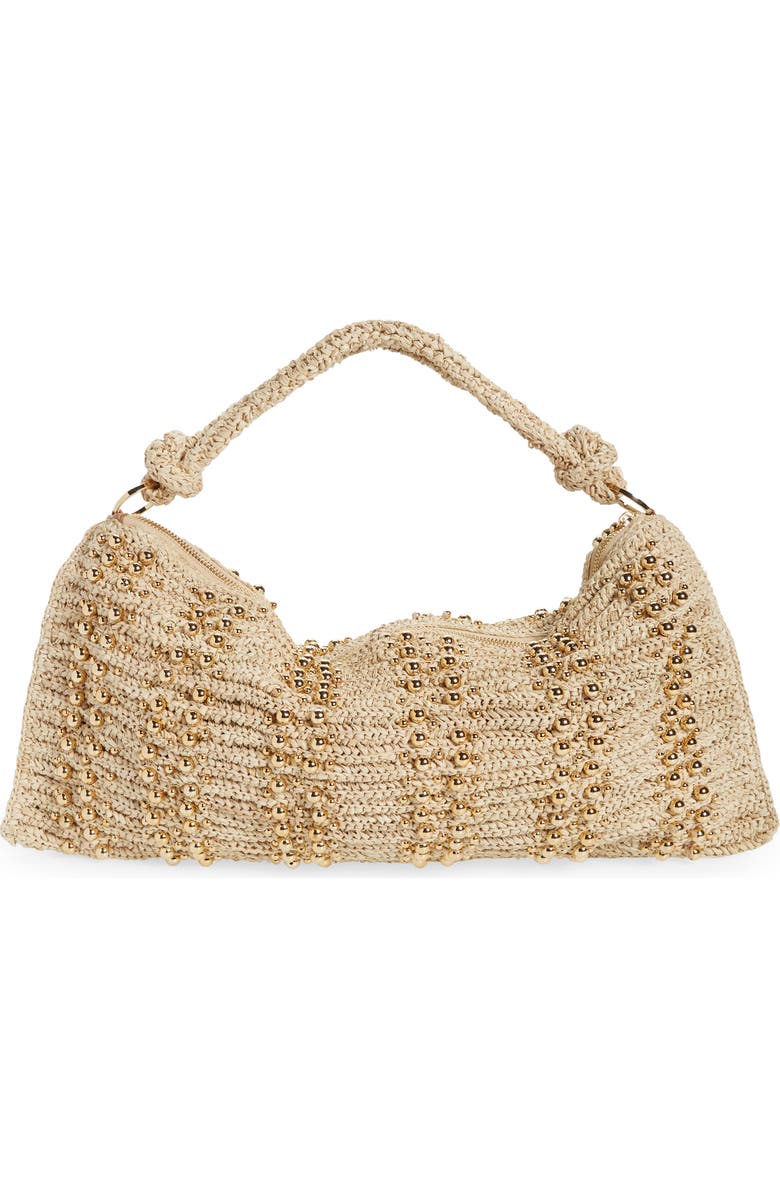 Cult Gaia Hera Raffia Shoulder Bag, Alternate, color,