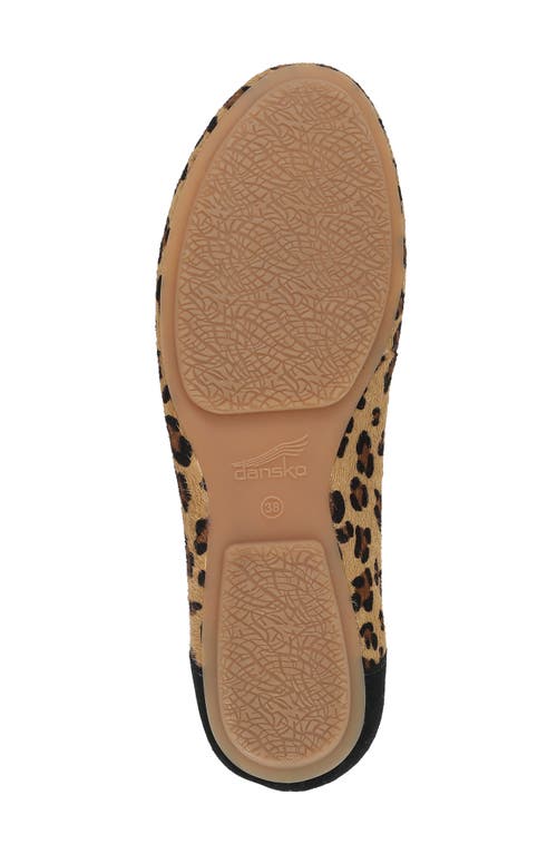 Dansko Madisen Geniune Calf Hair Ballet Flat In Animal Print