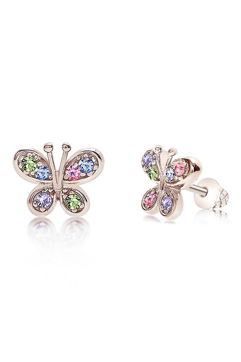 Kids' Butterfly Stud Earrings, Main, color, MULTI