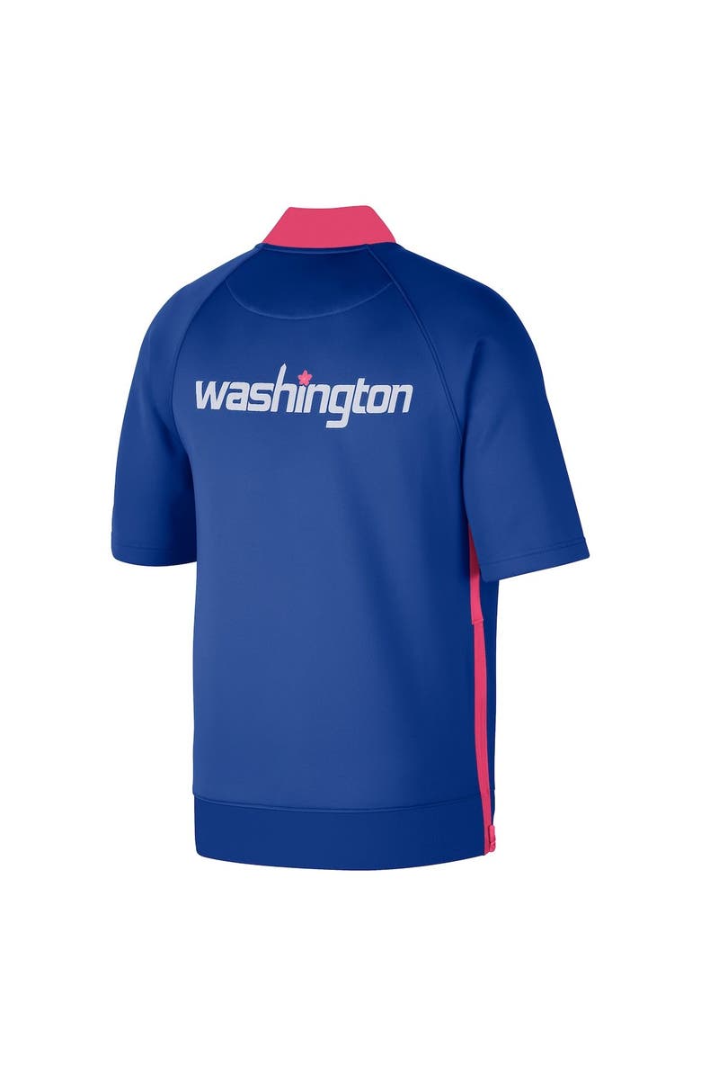 Nike Men's Nike Navy Washington Wizards 2022/23 City Edition Showtime Raglan Short Sleeve Full-Snap Jacket, Alternate, color,