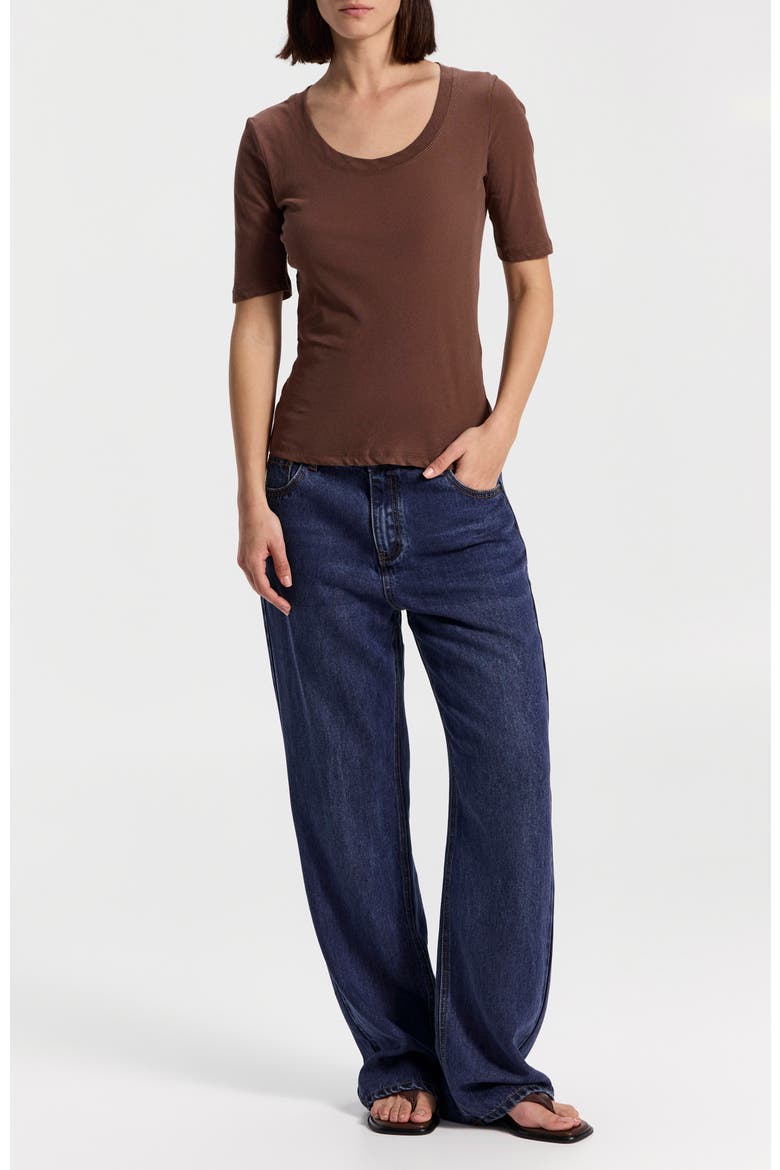 High-Rise Lightweight Jeans, Alternate, color, Dark Blue