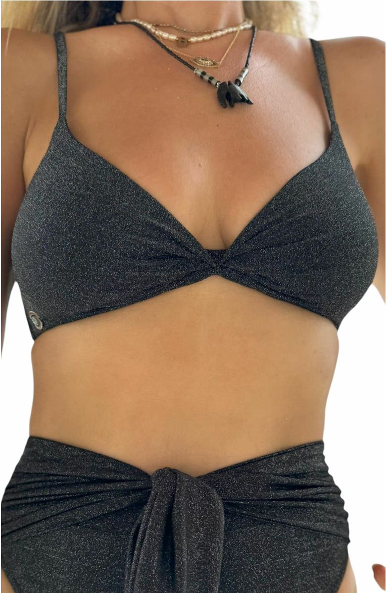 Biliblond Jordan Bikini Top, Main, color, Black Lurex