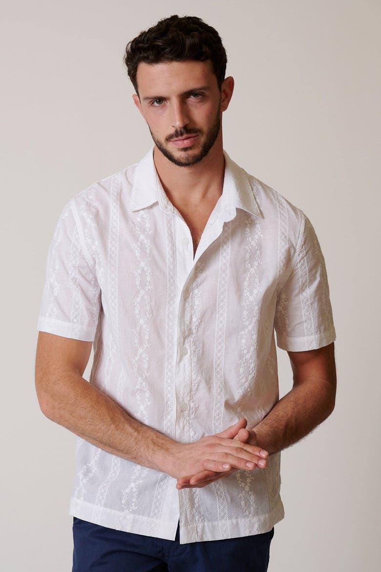Oaxaca Button Up, Main, color, Blanco