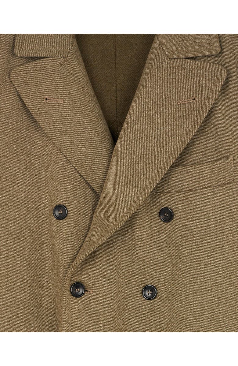 Fortela Serwilliam Wool Double-Breasted Coat, Alternate, color, Green