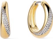 Ana Luisa Kira Bold Pavé Hoop Earrings
