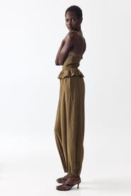 H&M Frill-trimmed Bandeau Jumpsuit
