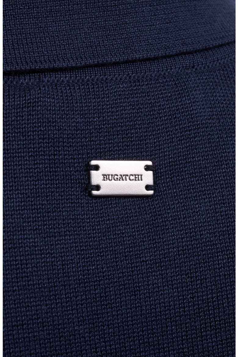 Short Sleeve Cable Knit Button-Up Sweater, Alternate, color, NAVY