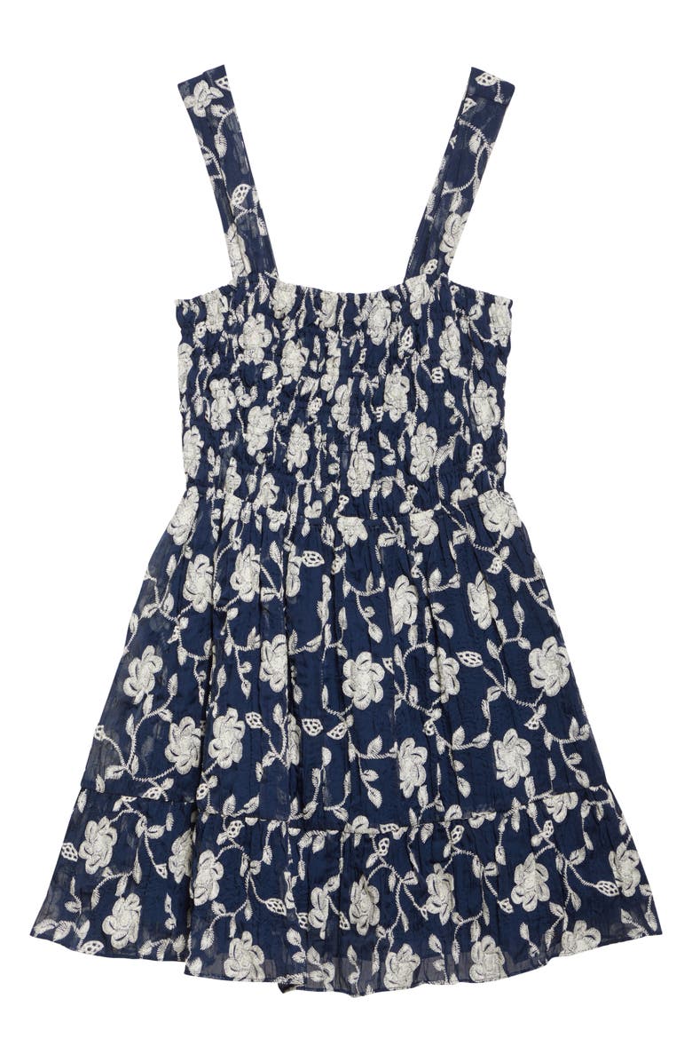 Ramy Brook Ayan Floral Embroidery Mini Sundress, Alternate, color, 