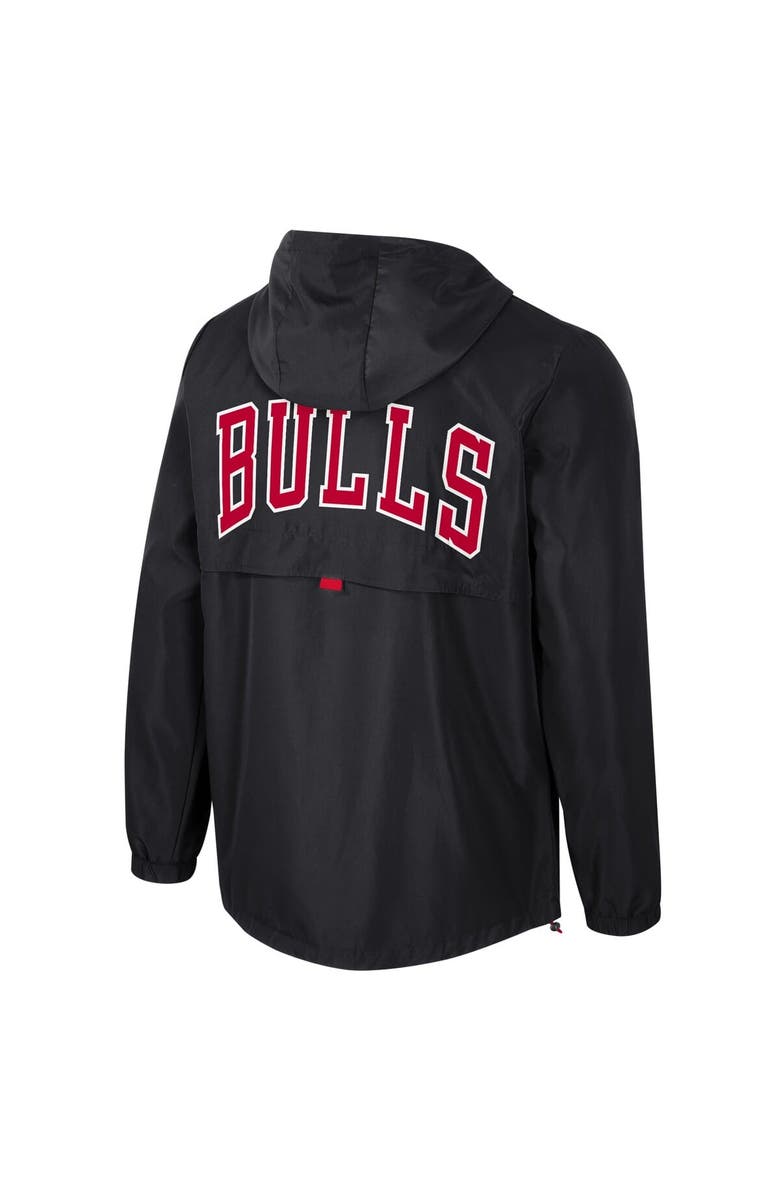 Stadium Essentials Unisex Stadium Essentials Black Chicago Bulls Compete Quarter-Zip Hoodie Jacket, Alternate, color, Black