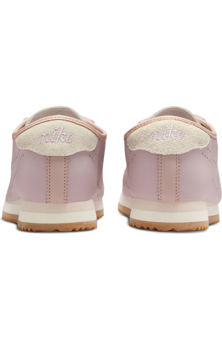 Nike Cortez Leather Sneaker, Alternate, color, Particle Rose/ Brown/ Sail