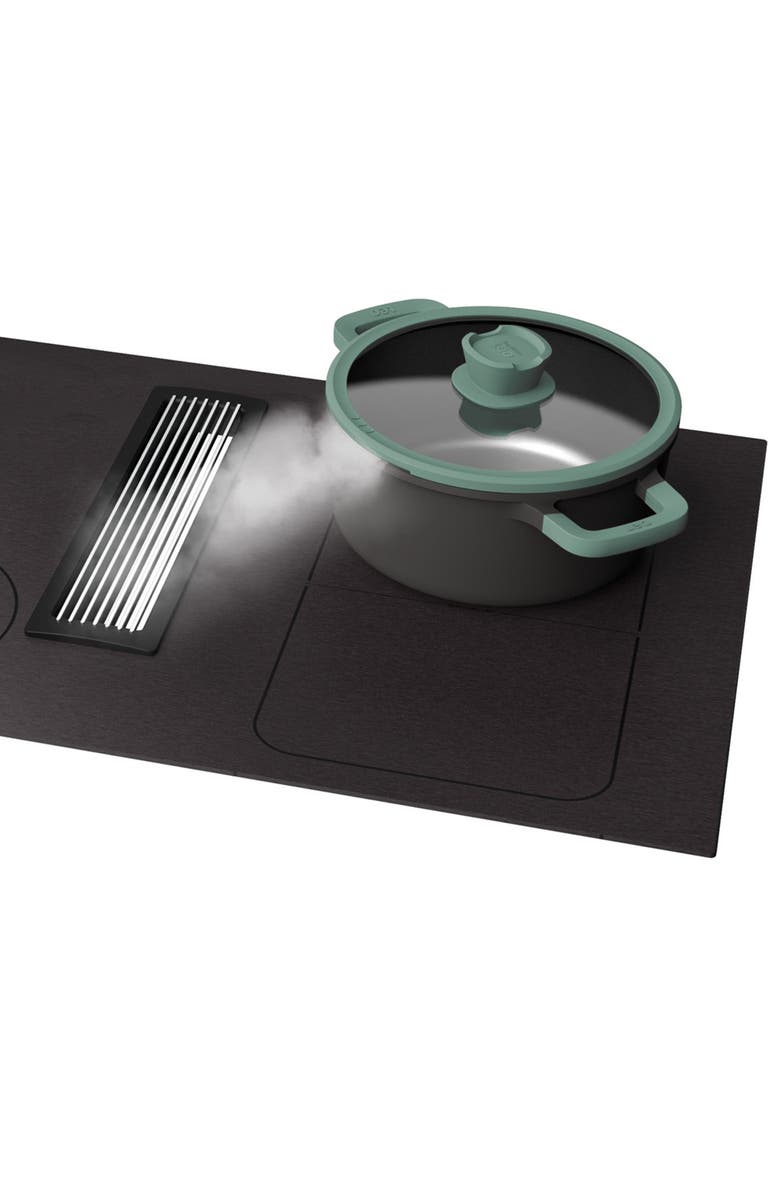 BergHOFF Leo Forest Nonstick 5.9-Quart Covered Stockpot, Alternate, color, Gray