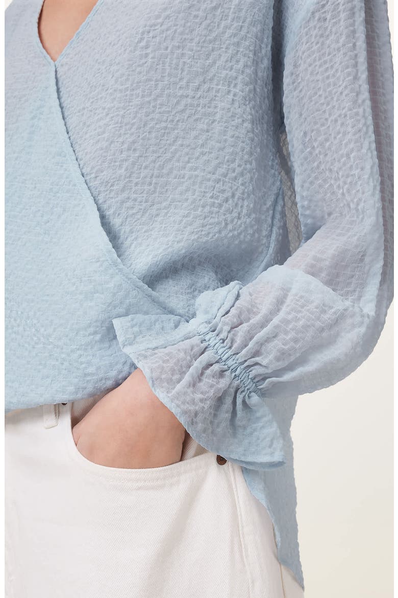 Penny Textured Top, Alternate, color, PLEIN AIR BLUE