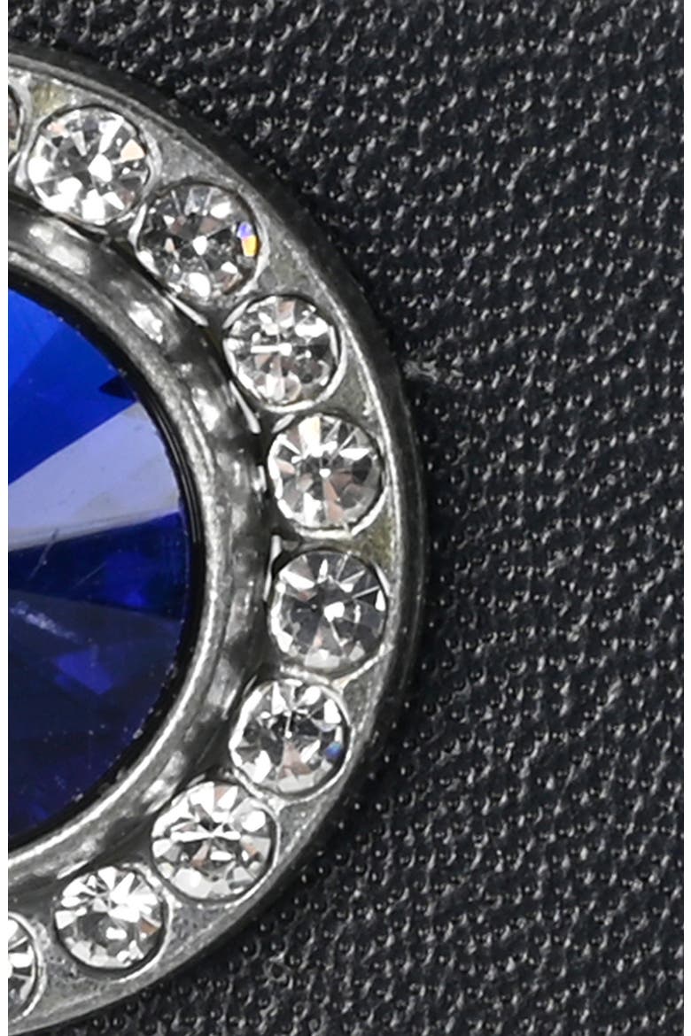 Jewel Stud Leather Belt, Alternate, color, BLACK RAINBOW CRYS