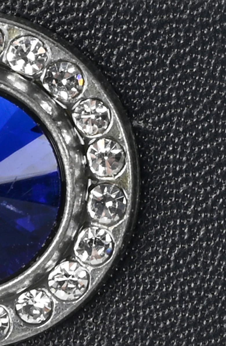 Kurt Geiger London Jewel Stud Leather Belt, Alternate, color, Black Rainbow Crys