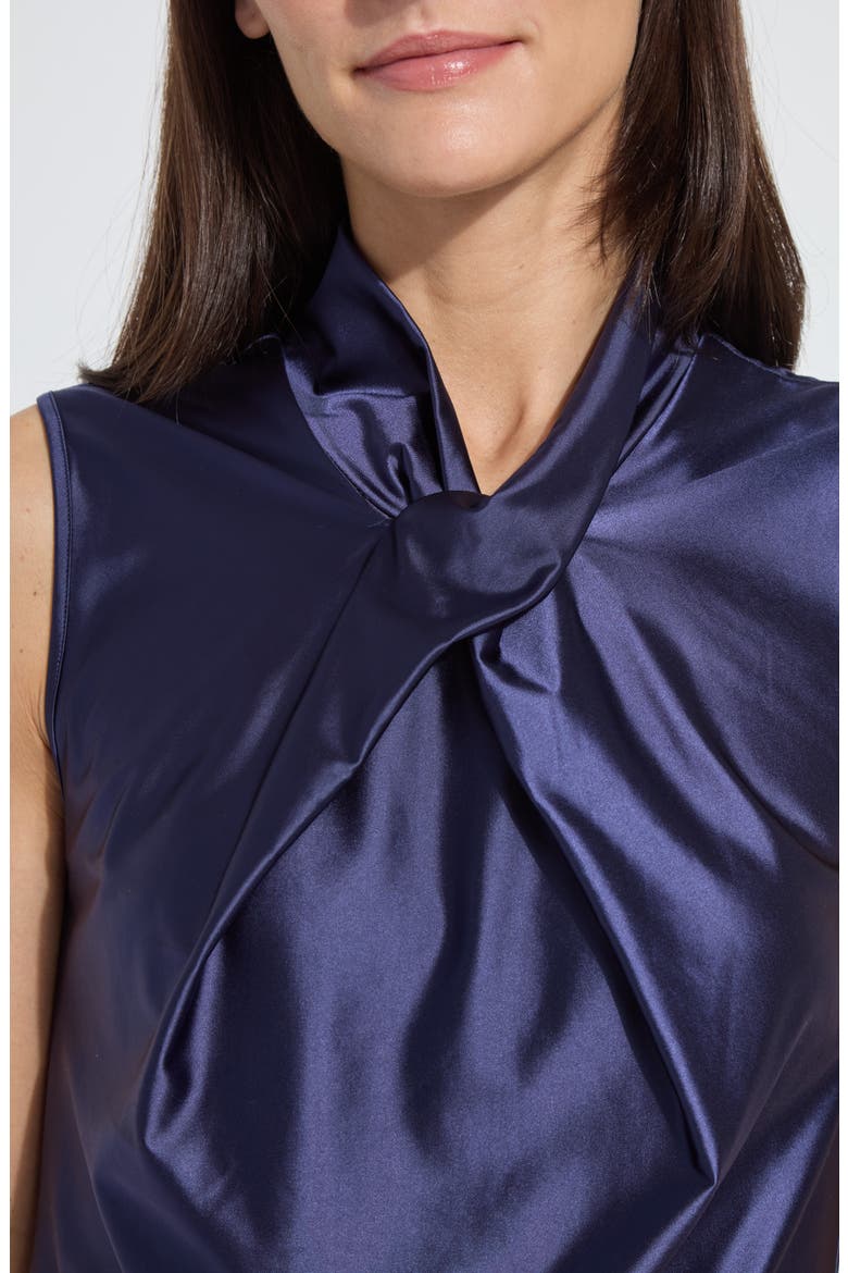 Branca Halter Draped Top, Alternate, color, INDIGO SHADE